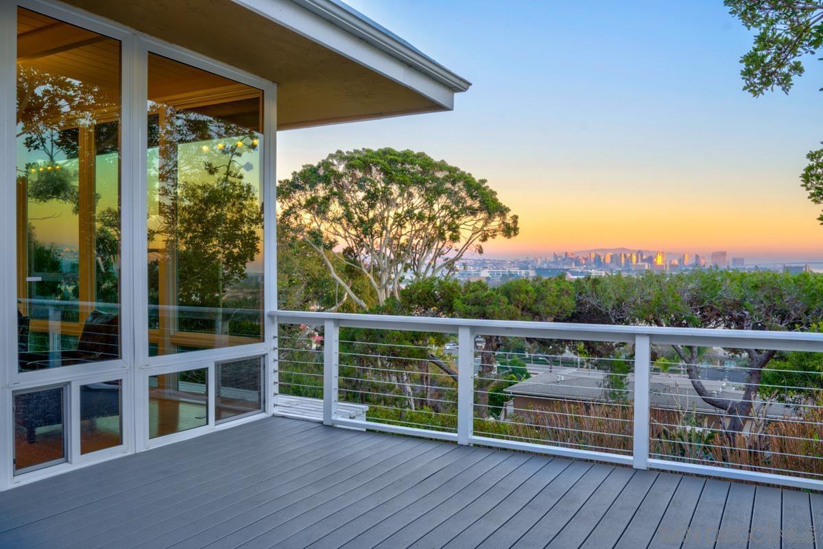 Listed below at recent appraisal value !!! Point Loma hidden gem is now on the market. WOW, I'M OBSESSED! 180 degree harbor and city views, located on a secluded driveway (additional privacy), and surrounded by well established trees. 